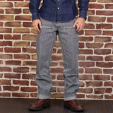 2016新品BRONSON阿美咔叽条纹工装裤RRL男士宽松直筒工装条纹长裤