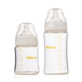 亲亲我婴儿玻璃奶瓶新生儿宽口径宝宝奶瓶套装耐温耐腐150ml240ml