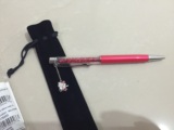 纽约正品 施华洛世奇红色圆珠笔 Hello Kitty 赠原装笔芯一根