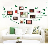 相片墙百搭配贴画 创意电视墙客厅背景墙室内装饰 蝴蝶照片墙贴纸