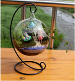 铁架玻璃吊球鱼缸花瓶微景观花卉多肉植物盆栽加厚玻璃球