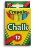 美国crayola绘儿乐文具6色12支装儿童标准彩色粉笔51-0816