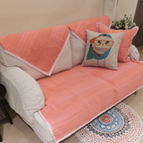 加厚布艺四季沙发垫 简约现代小清新纯棉田温暖沙发坐垫 纯色
