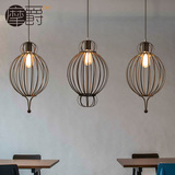 摩爵 现代简约北欧铁艺吊灯 创意小热气球吊灯吧台餐厅洋葱头吊灯