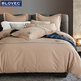 帛罗旺斯素色全棉磨毛4件套 纯色简约纯棉床上用品四件套被套床单