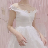 EGGSSHOP【独家设计】一秒变身小仙女之芭蕾带纱蕾丝连衣裙#0043