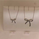 正品蒂芙尼女士蝴蝶结项链2015新款Tiffany配饰颈链日韩生日礼物