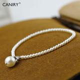 CANIRY卡妮瑞 2.5-3mm天然珍珠手链手串吊坠款韩版时尚细致清新