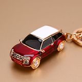 韩国创意礼品高档水晶路虎小模型汽车钥匙扣男女士腰挂钥匙挂件圈