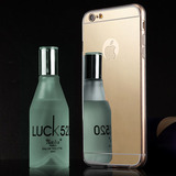 iPhone6s手机壳苹果plus保护套5S外壳女玫瑰金化妆镜面硅胶套镜子