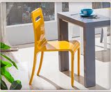 彩色钢琴烤漆餐椅 组合创意椅子 个性简约时尚实木椅 家用餐厅椅