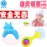 儿童宝宝婴儿幼儿牙胶摇铃铛咬胶玩具磨牙器套装安全无毒0-1-2岁
