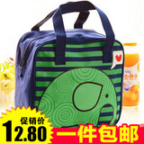 可爱手提饭盒袋保温包 卡通便当包日本饭盒包保鲜袋帆布包带饭包