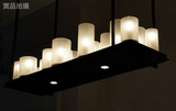 设计师之灯北欧美式复古田园创意餐厅 LED 法式乡村简欧蜡烛吊灯