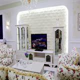韩式田园电视柜客厅卧室欧式美式实木现代简约白烤漆茶几组合套装