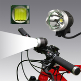 强光超亮L2超T6 LED USB接口自行车山地车前灯/头灯单车灯 黄光