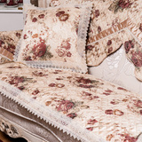 高档老式沙发垫坐垫布艺时尚沙发套沙发巾防滑沙发盖田园棉韩式