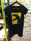 專櫃正品香港代購agnes b Sport可愛恐龍圖案短袖長款T恤16春夏女