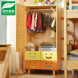 实木衣柜 松木简约现代收纳柜子储物柜卧室简易儿童衣柜