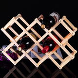 包邮 特价欧式实木质创意折叠红酒架 家居葡萄酒架 壁挂多瓶装
