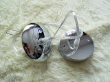 灯具配件 E27螺口吊灯配件 奶白圆球 透明球形玻璃灯罩单头吸顶盘