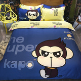 香港KapoHome潮爆纯棉四件套全棉床品1.8m被套件床单床上用品卡通