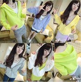 2016夏季新款韩版闺蜜姐妹装纯色拉链开衫卫衣显瘦休闲外套学生女
