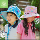韩国夏2016儿童遮阳帽女太阳帽女童防晒盆帽春秋帽子2-4-8岁男童