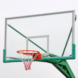 户外标准钢化玻璃篮球板 铝合金包边 户外标准篮板 室外篮球板