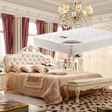 欧式家具卧室成套组合田园双人床实木床法式床床头柜床垫三件套