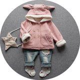 2015女童棉秋衣帽0123岁儿童春秋装长袖外套婴儿衣服韩版夹棉外套