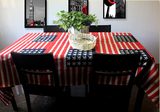 特价外贸宜家欧式复古居家布艺美国国旗餐桌布茶几布盖布装饰垫