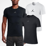 Nike耐克短袖男16夏新款Jordan运动训练AJ篮球紧身短袖T恤 685814