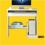 宜家小桌子简易小型电脑桌移动台式家用小户型书桌白色写字桌80cm