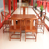 红木茶桌椅组合全实木仿古中式茶台功夫茶艺桌客厅雕花电磁炉茶几
