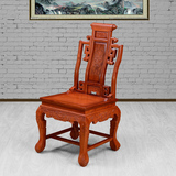 卷书椅子单人椅子餐桌椅书桌椅子圆台椅缅花红木椅子
