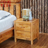 全实木中式实木床头柜 床边灯柜小斗柜矮柜子卧室纯实木柏木家具