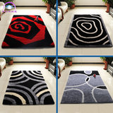 恒亚斯地毯韩国丝地毯长方形地毯客厅卧室茶几图案地毯现代简约