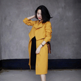 ISDALU原创定制2015新款女款风衣韩版外套中长款女式风衣外套春秋