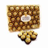 限区包邮 意大利费列罗榛果威化巧克力 零食品 钻石装32粒 礼盒