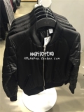 HM H&M专柜正品代购2016春女装夹棉飞行员拉链夹克外套0314522002