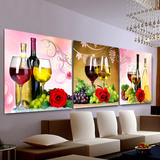 5D新款客厅手工餐厅钻石画葡萄酒杯贴钻十字绣砖石秀小幅挂画贴画