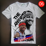 艾佛森T恤 艾弗森图案莫代尔篮球短袖t恤 质量保证 质量超好