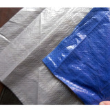 篷布防水布防雨布塑料编织雨篷布蓝银色防水蓬布 可定做