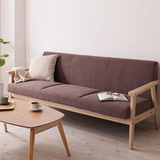 简约日式小户型可拆洗布艺单人双人三人客厅卧室咖啡厅休闲沙发椅