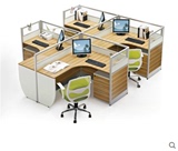 办公家具办工作桌 简约现代 4/四人屏风工作位 职员办公桌椅
