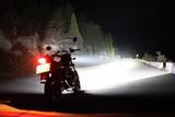 超亮LED摩托车方形大灯前照灯远近光灯远射灯改进版第四代12v