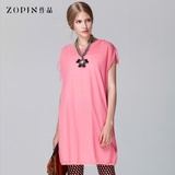 zopin作品2014秋季新款女装两件套无袖中长款女针织衫Z13Q1E012