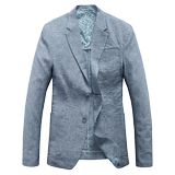 2016春季棉麻男士休闲西服薄款修身单外套小西装亚麻西装男