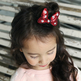 韩国日韩女童儿童小女孩亮片蝴蝶结发夹边夹顶夹边夹头饰头花发饰